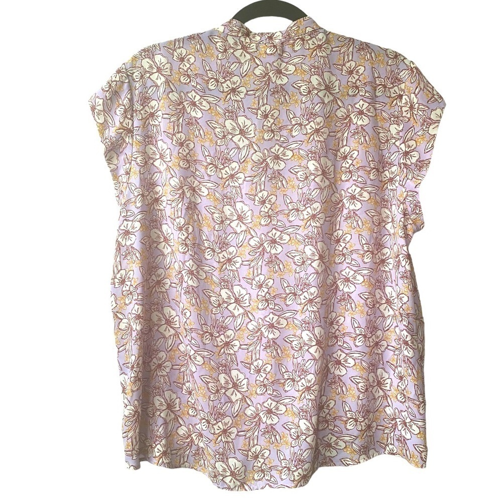 Halogen V Neck Floral Blouse - Picture 5 of 7